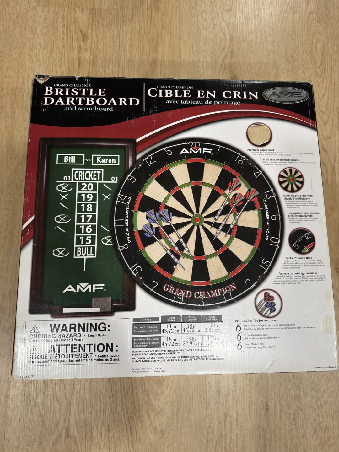 AMF Grand Champion Bristle Dartboard and Scoreboard Set - photo 2