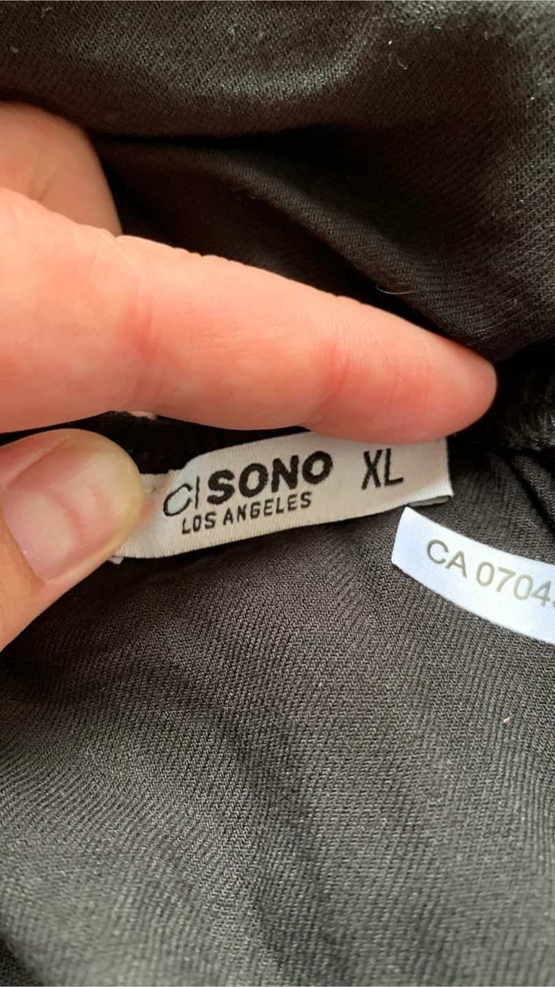Ci Sono Los Angeles Black Strapless Jumpsuit - Size XL - photo 3