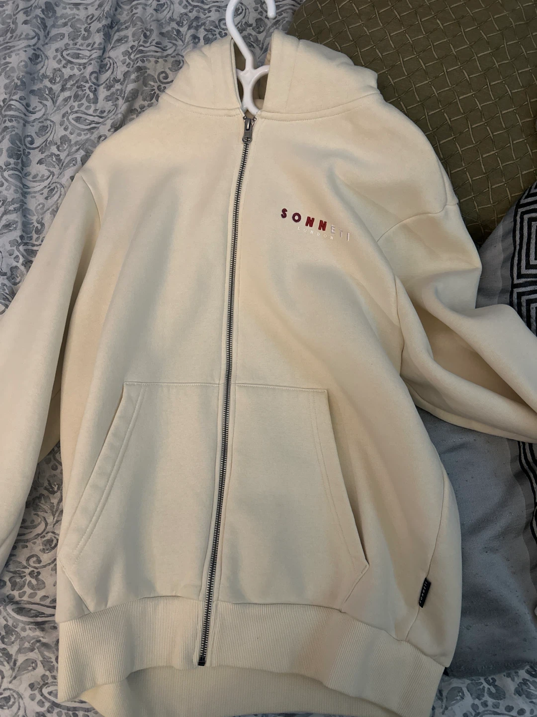 Sonnet London Cream Hoodie and Sweatpants Set