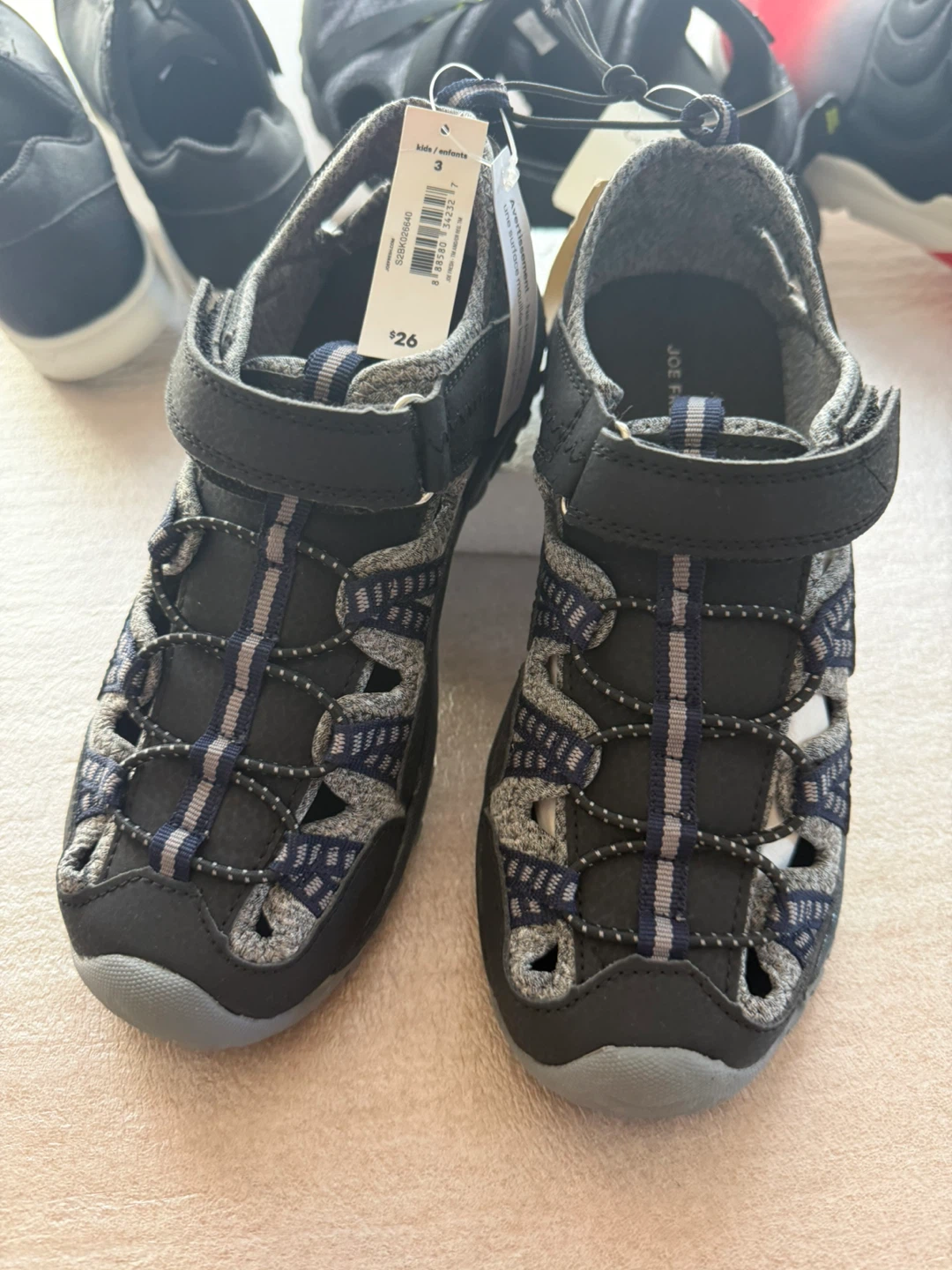 BOYS SIZE 3 RUNNING SHOES & SANDALS - photo 2
