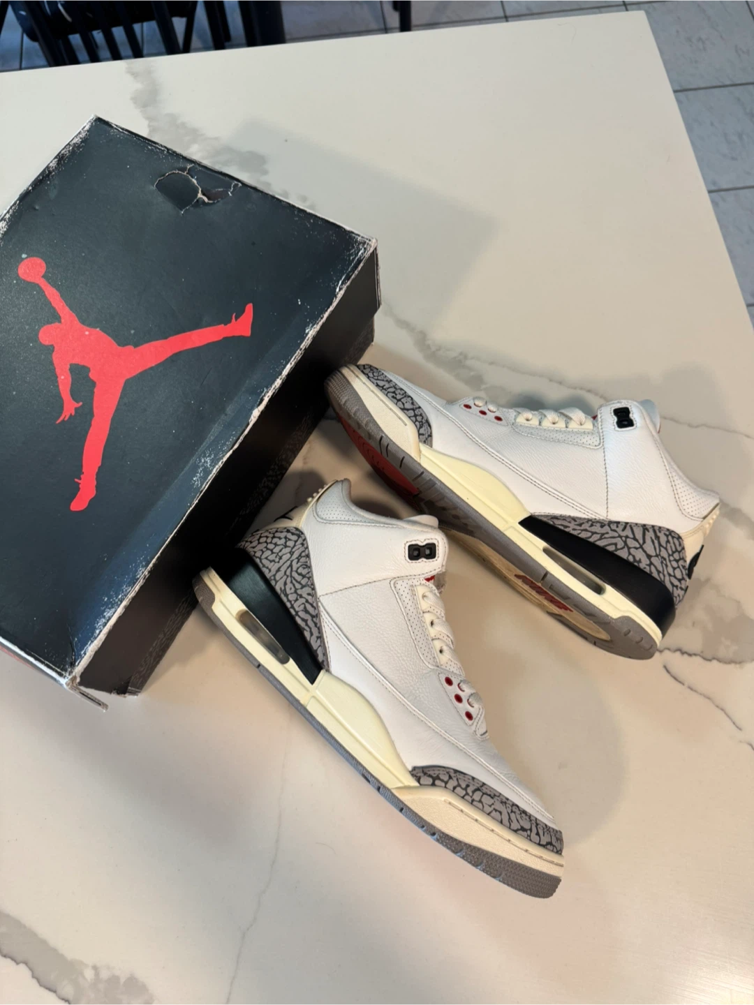 Air Jordan 3 White Cement Reimagined - Size 9.5M