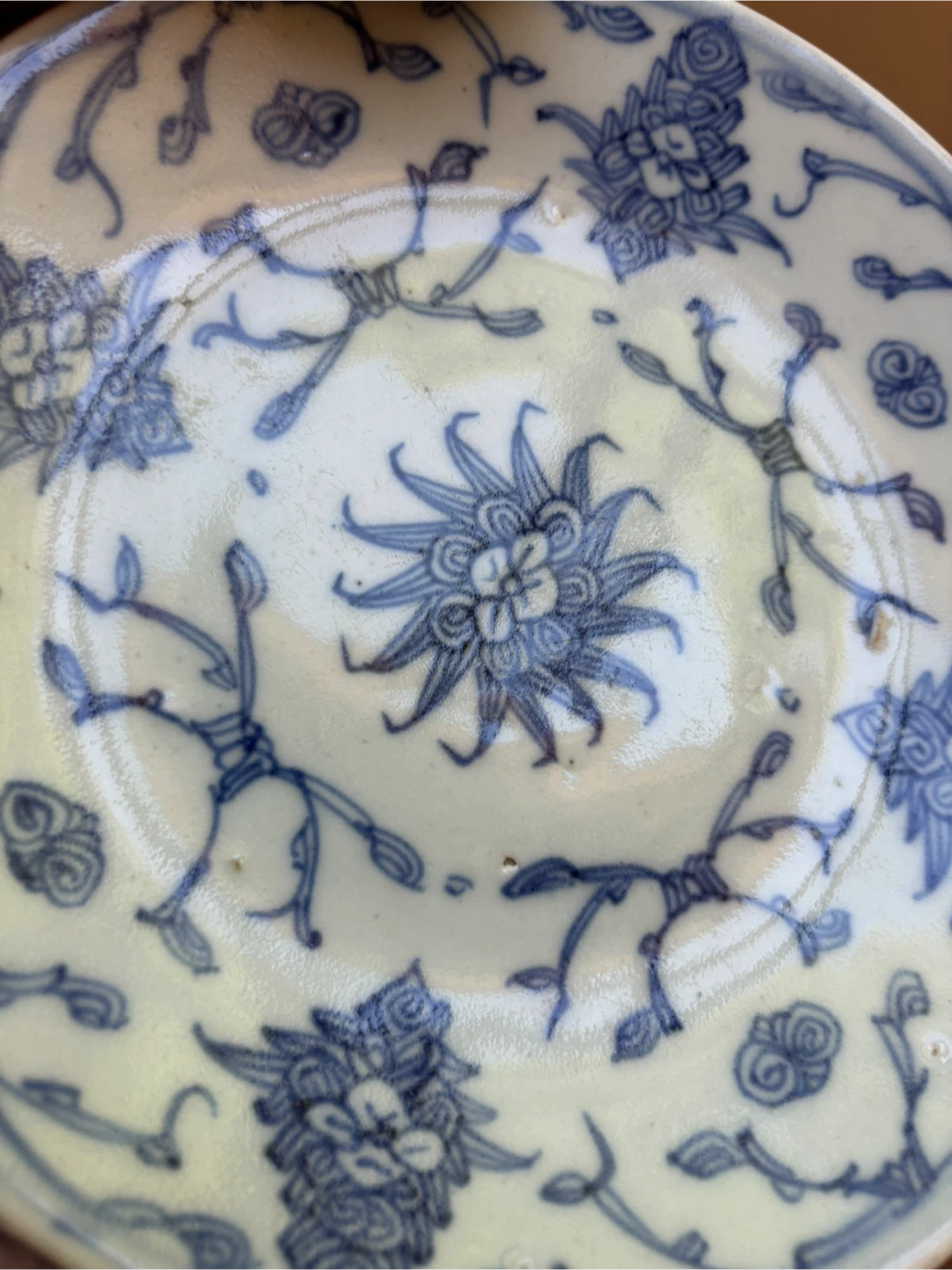 Antique Chinese blue and white plate - photo 2