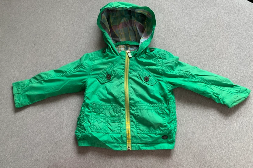 Baker Boy Kids Green Hooded Jacket Age 2-3