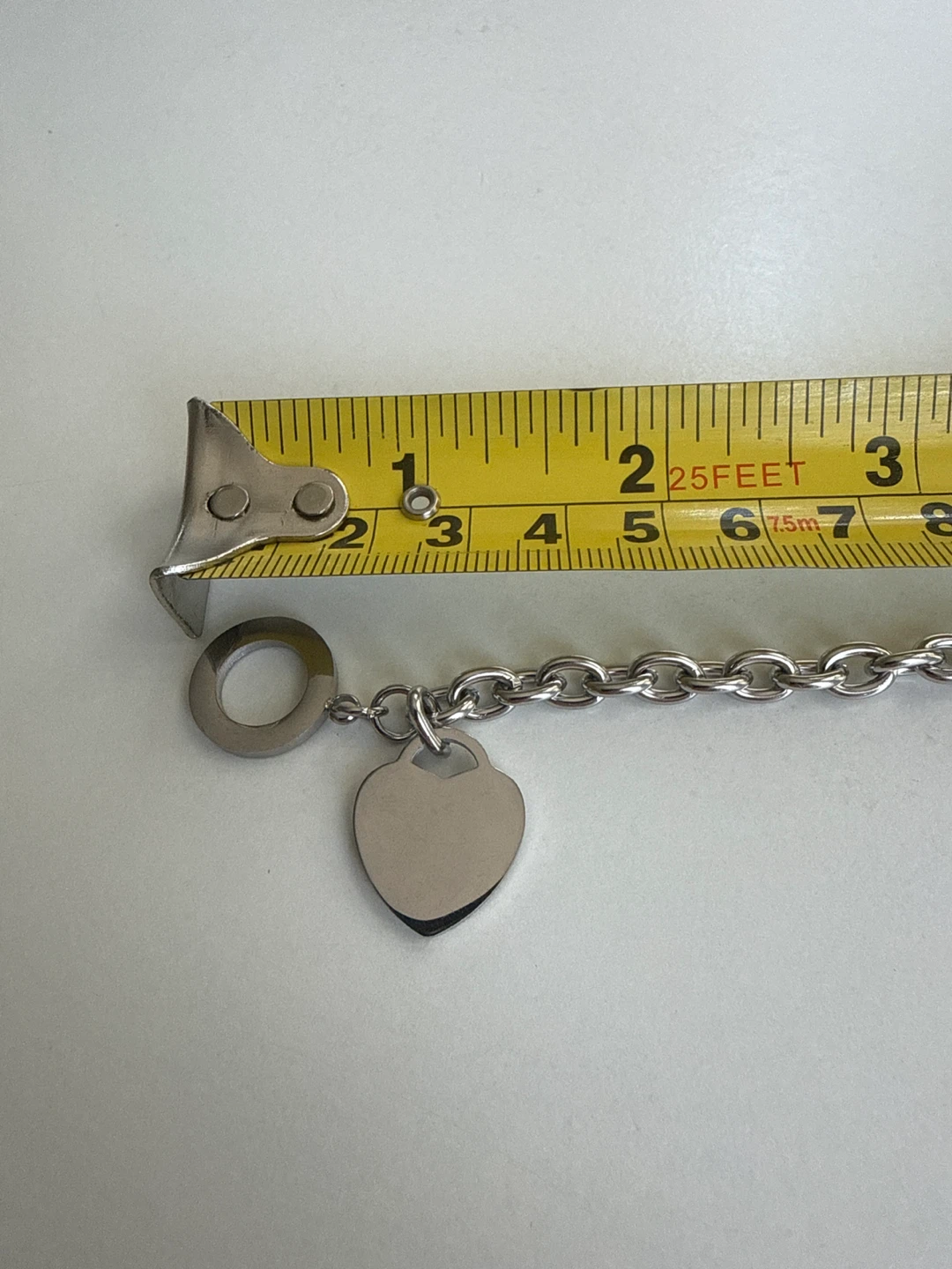 Silver Heart Charm Toggle Bracelet - photo 3