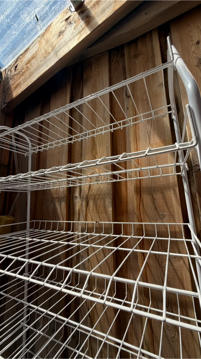 White 6-Tier Wire Shelving Unit/Shoe Rack - photo 4