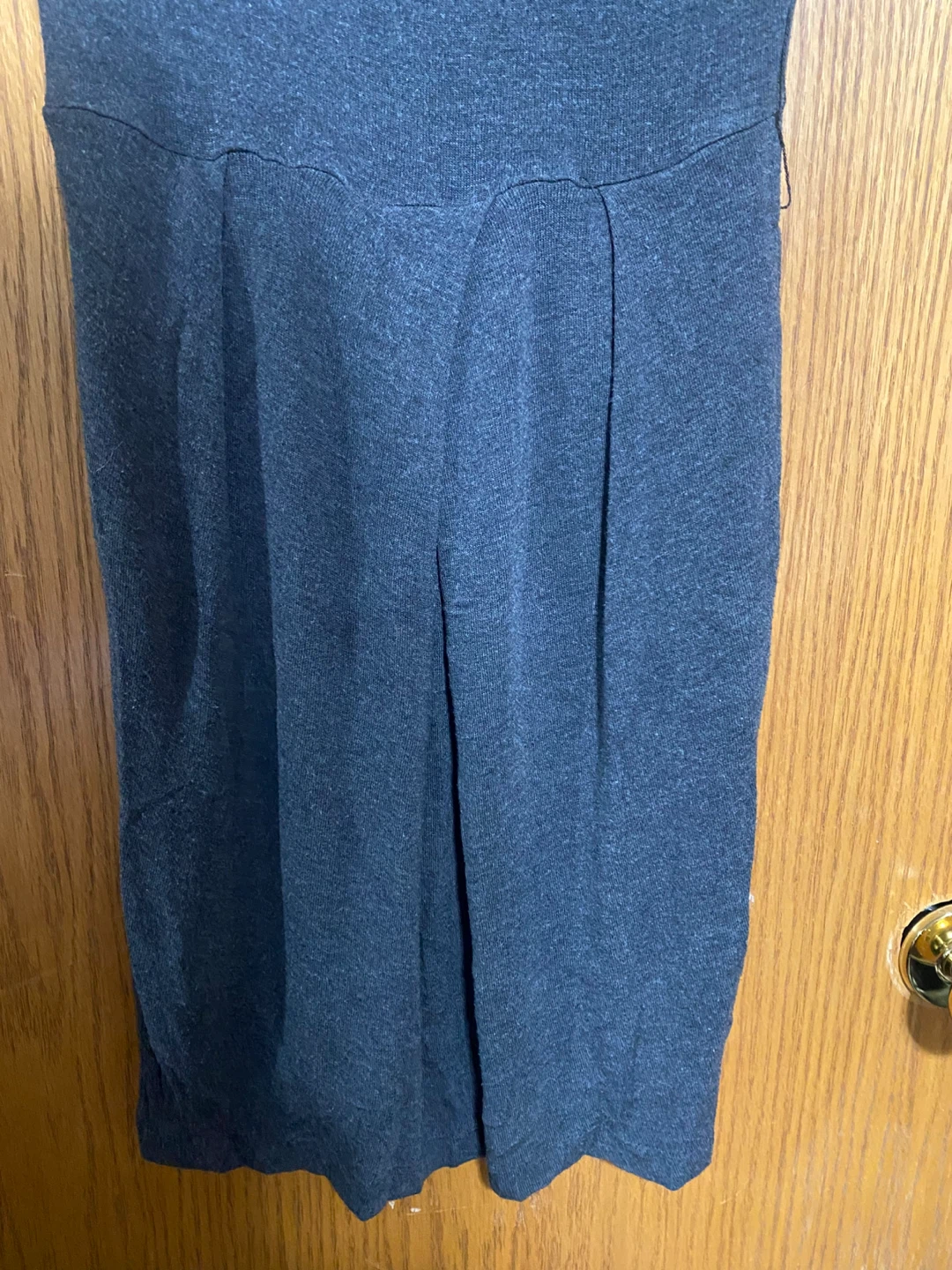 Charcoal Scoop Neck Knit Dress with pockets - photo 4