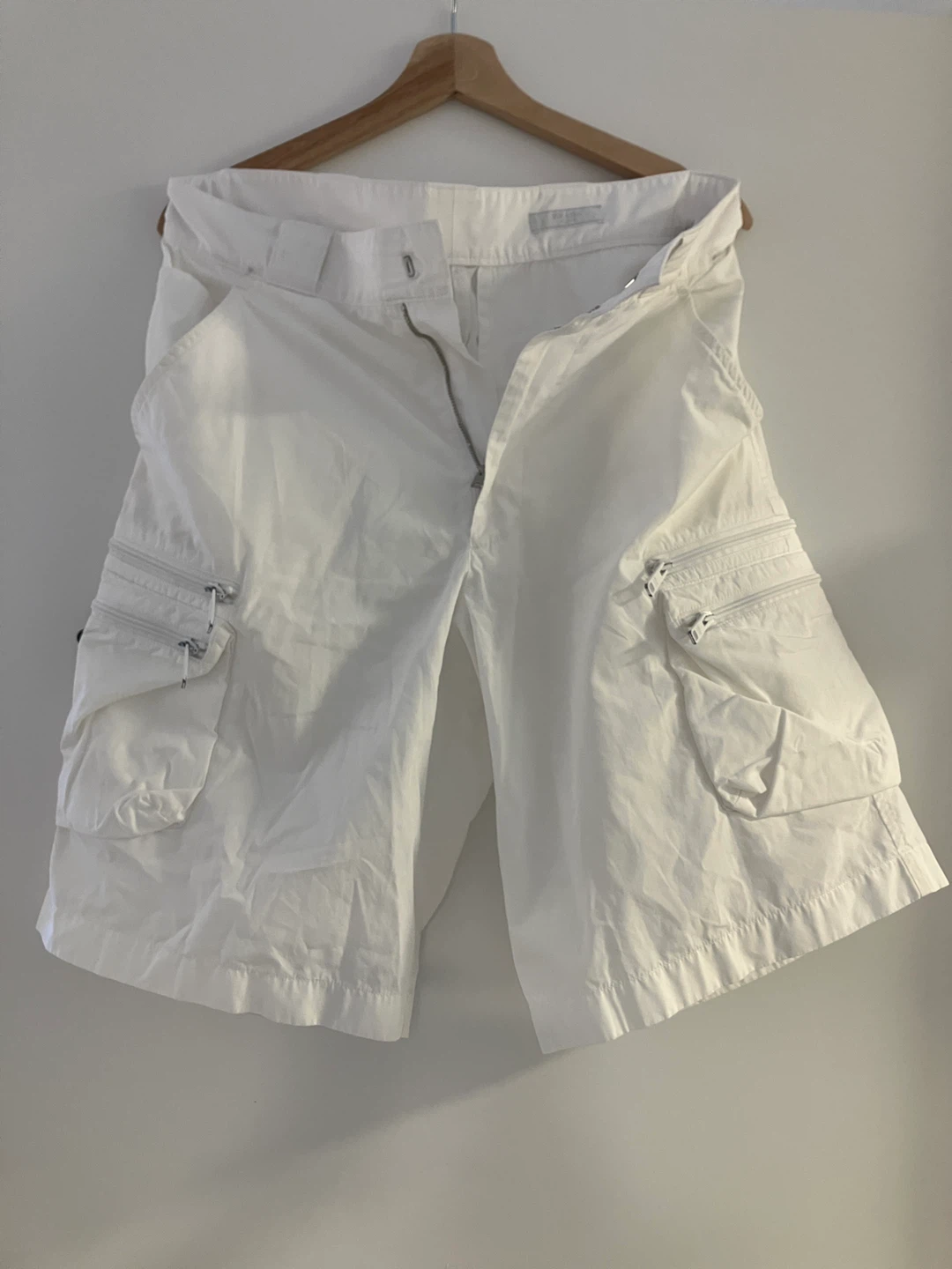 Prada White Cargo Shorts