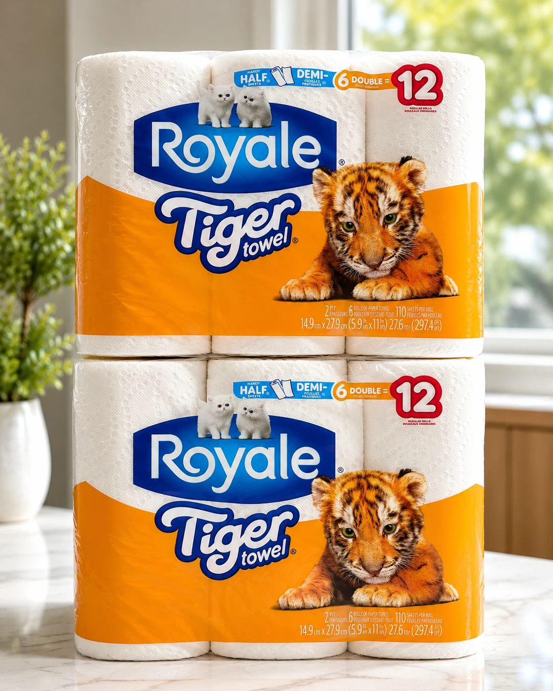 Royale Tiger Paper Towels – 2 Packs for $20