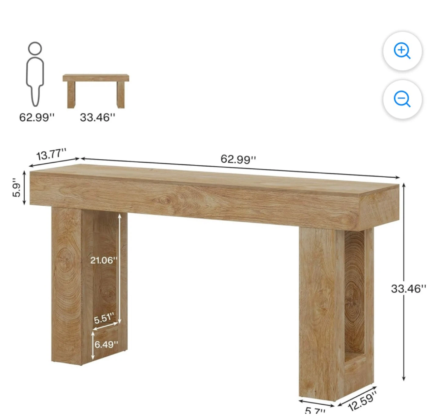 Brand new- Sofa table behind the couch- delivery available - photo 3