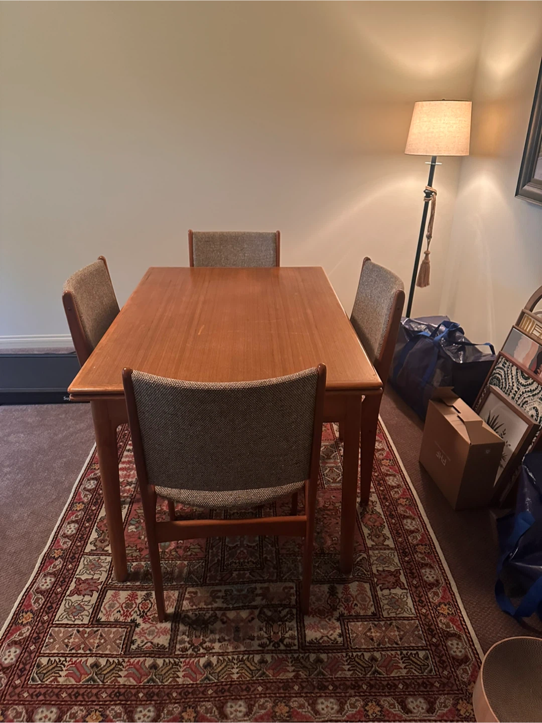 Mid Century Teak Dining Table and Chairs - photo 2