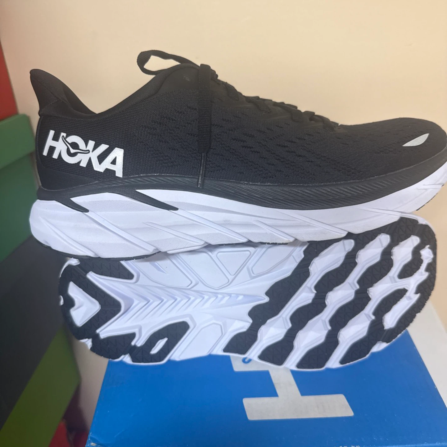 Hoka Clifton 8 Women's Running Shoes Black Size 9B - photo 3