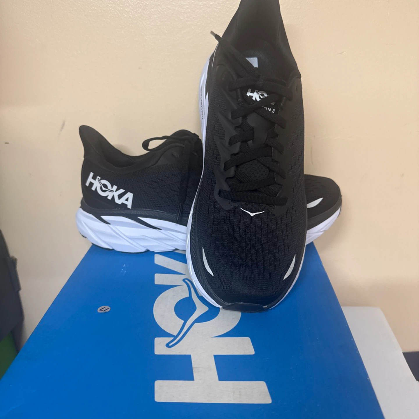 Hoka Clifton 8 Women's Running Shoes Black Size 9B - photo 2