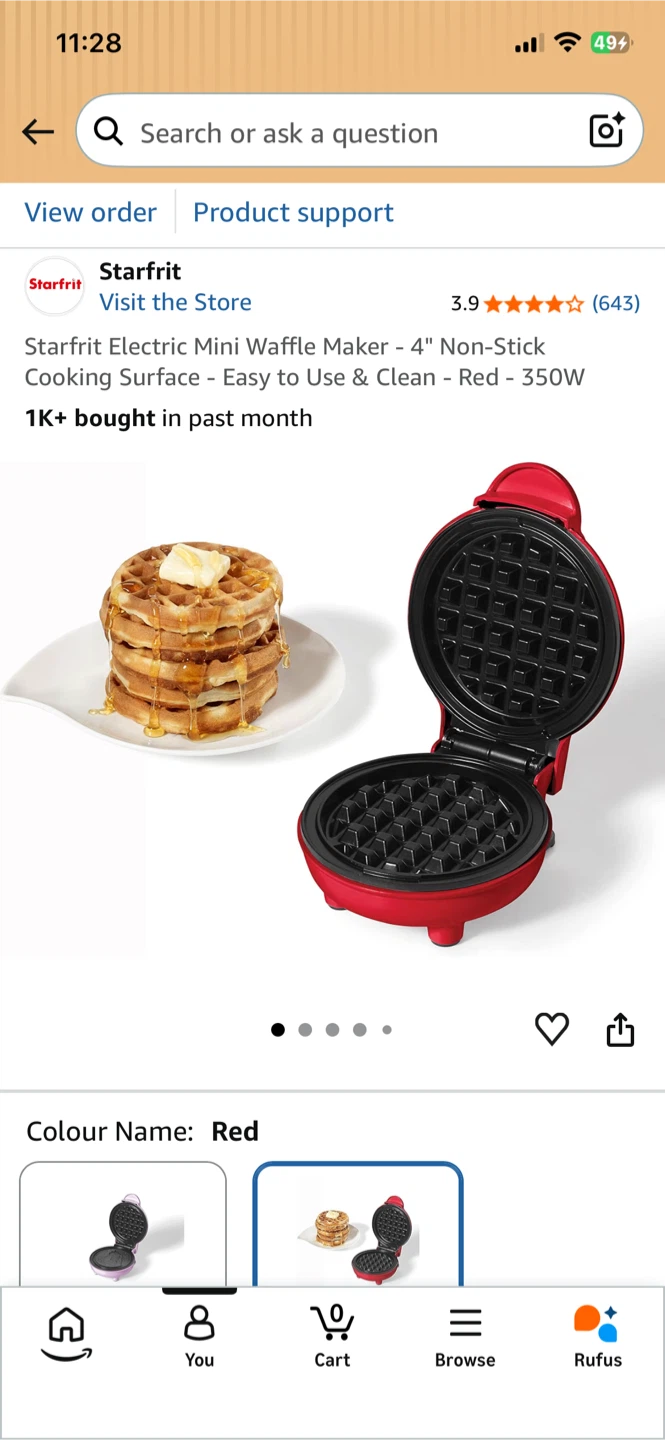 Starfrit Electric Mini Waffle Maker - photo 3
