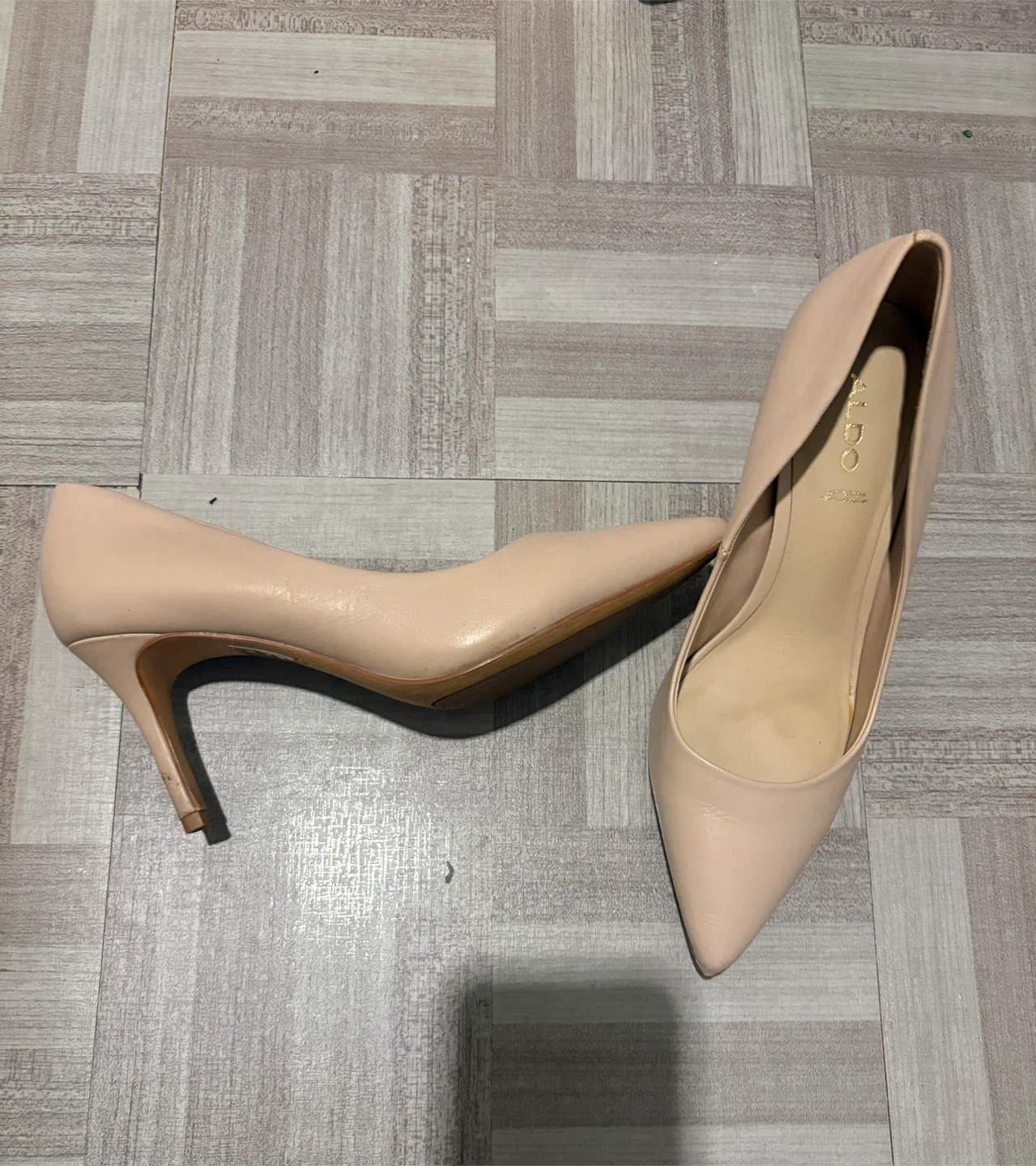 ALDO Women's Light beige Pointed Toe Heels