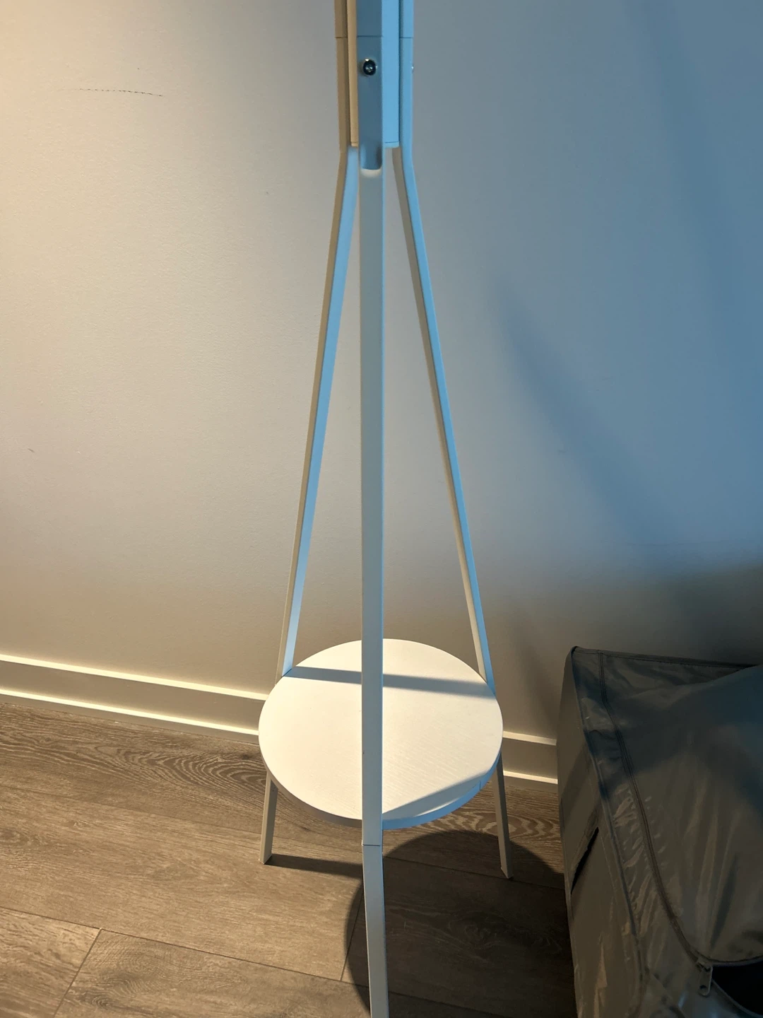 White Standing Coat Rack