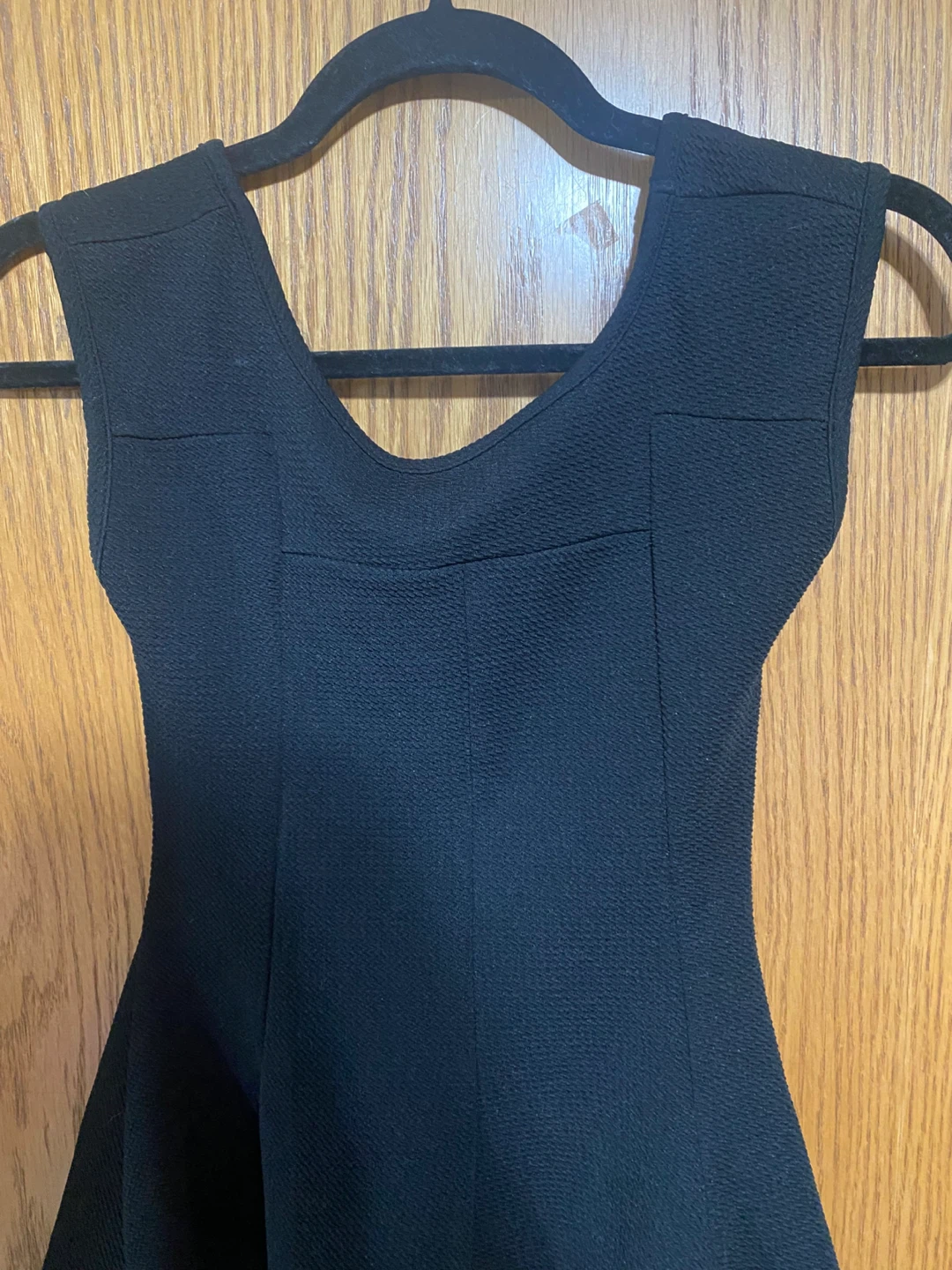 Black Sleeveless Peplum Top - photo 2