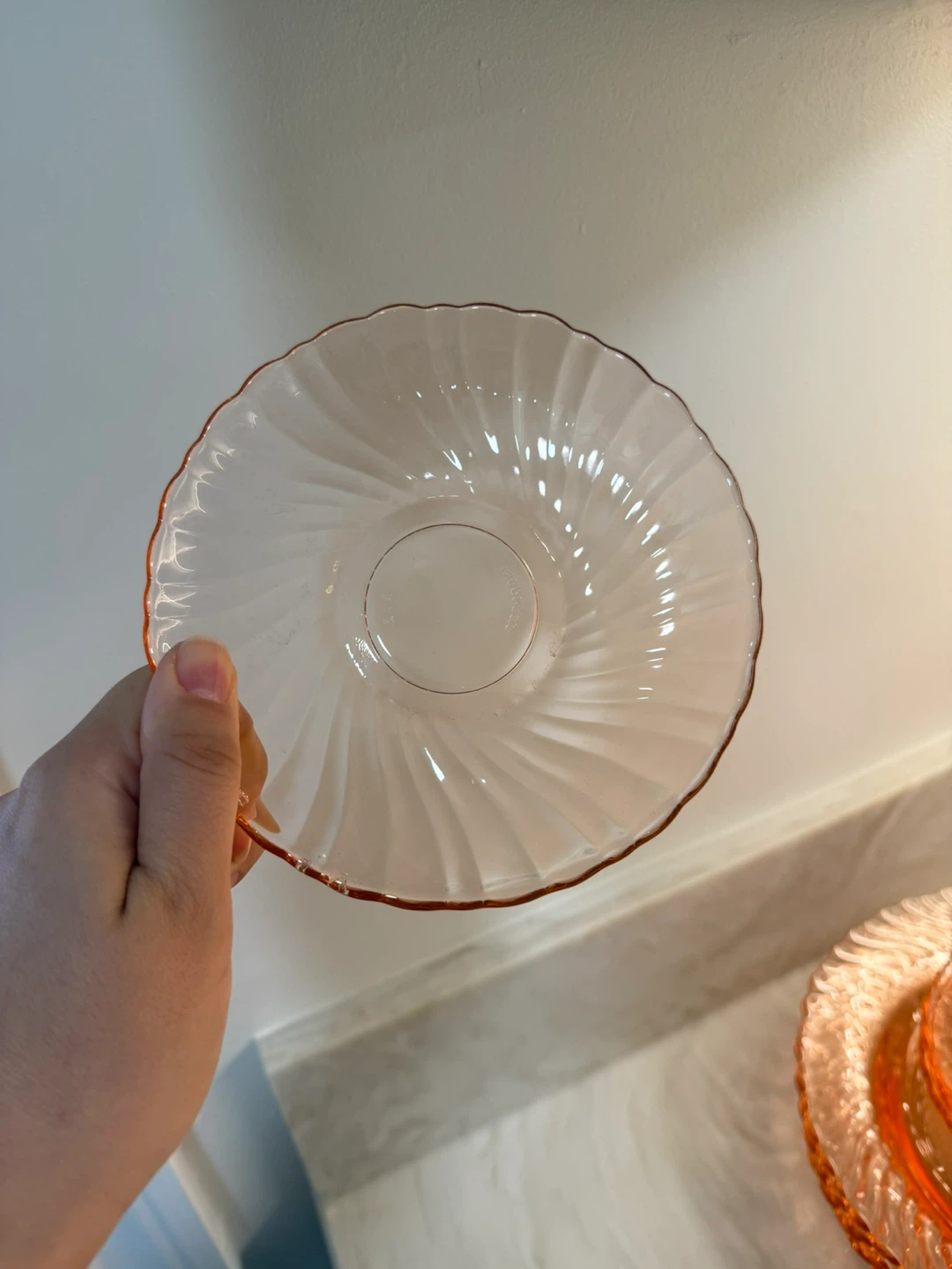 Pink Depression Glass Set - photo 3