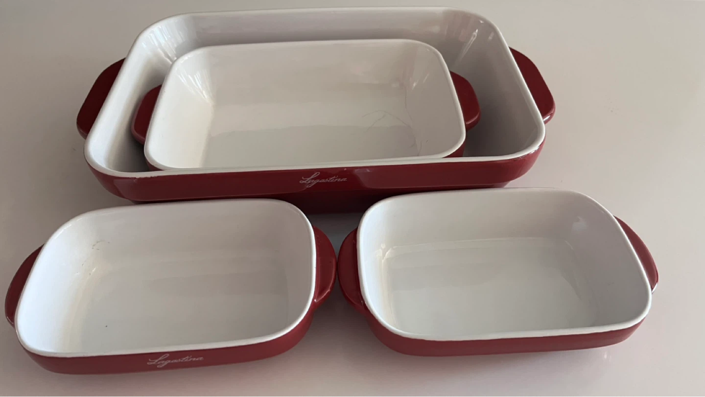 Lagostina Rectangular Baking Dishes Set (4-Piece)
