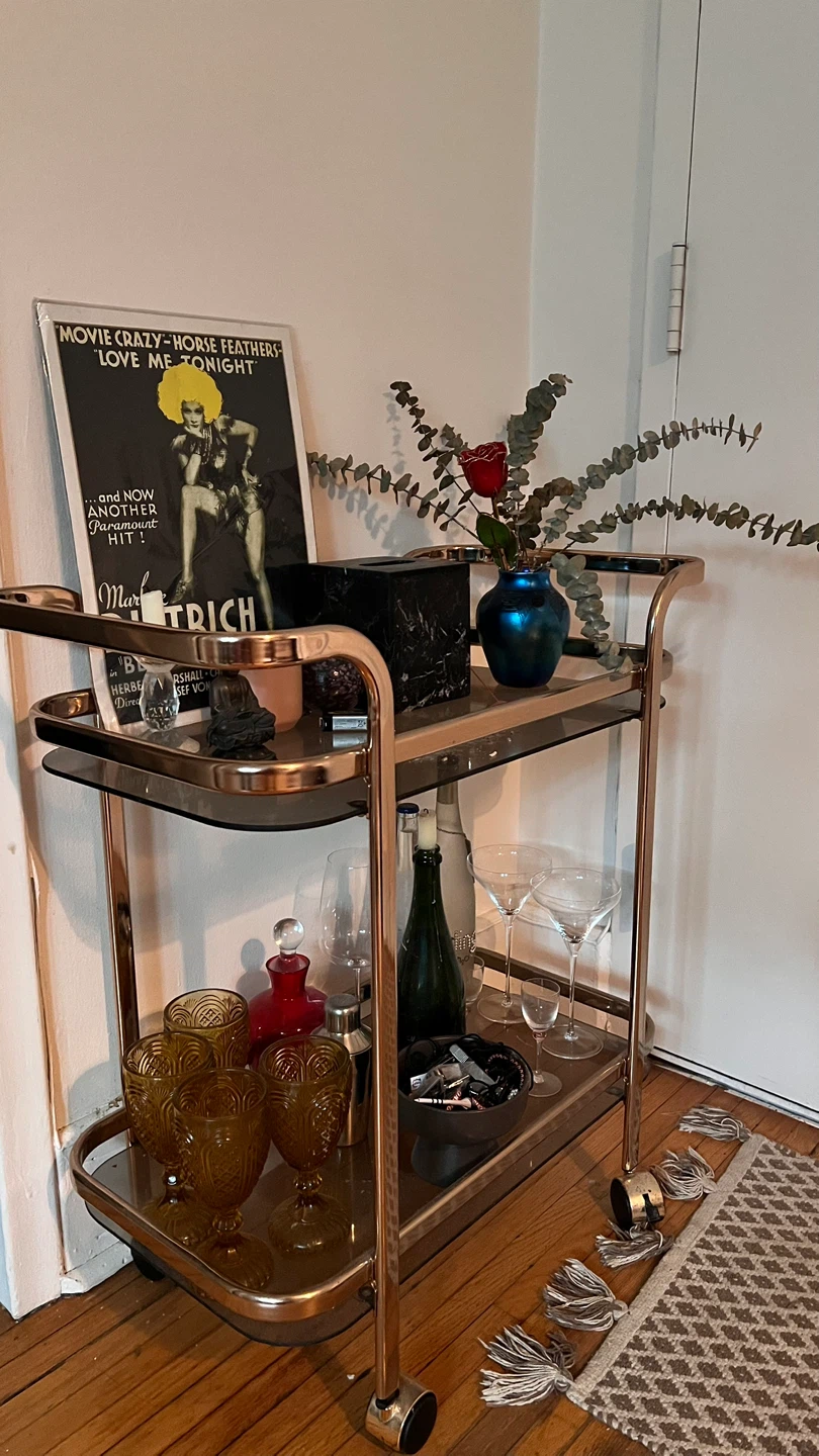 Rose gold Bar Cart