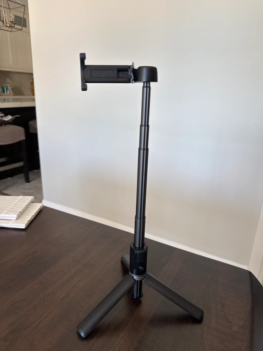 Black Extendable Selfie Stick Tripod with Remote