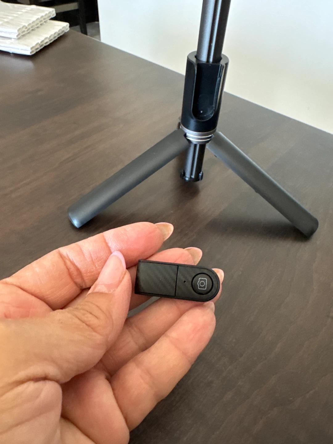 Black Extendable Selfie Stick Tripod with Remote - photo 2
