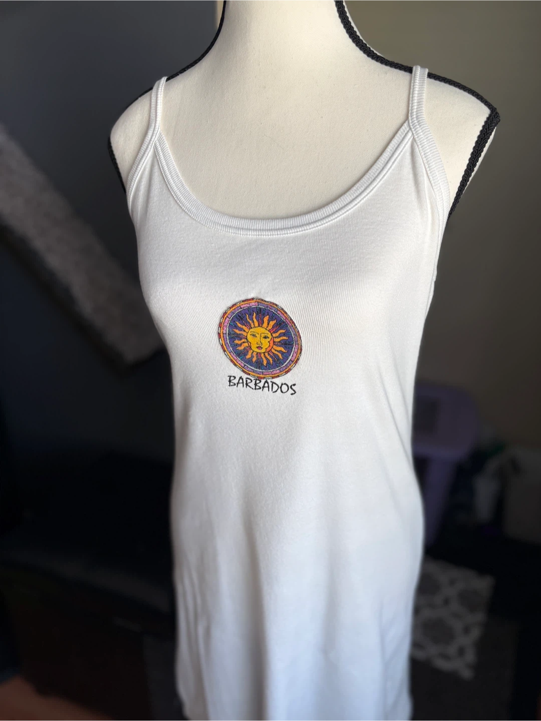 White Barbados Sun Tank Dress - photo 5