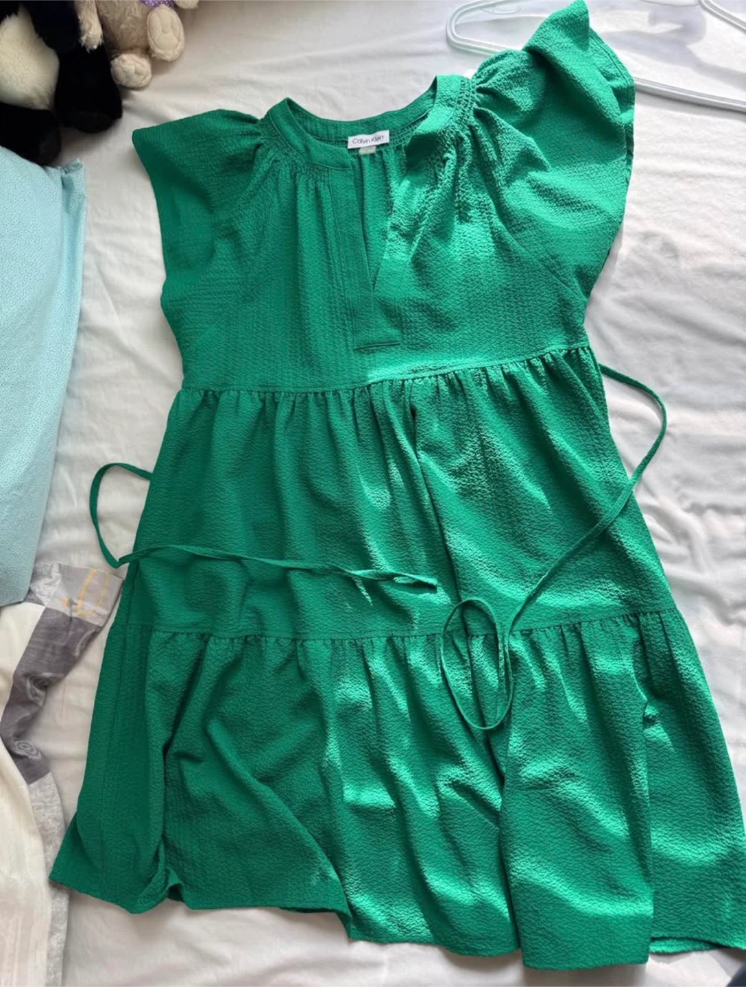 Calvin Klein Green Tiered Dress - photo 3
