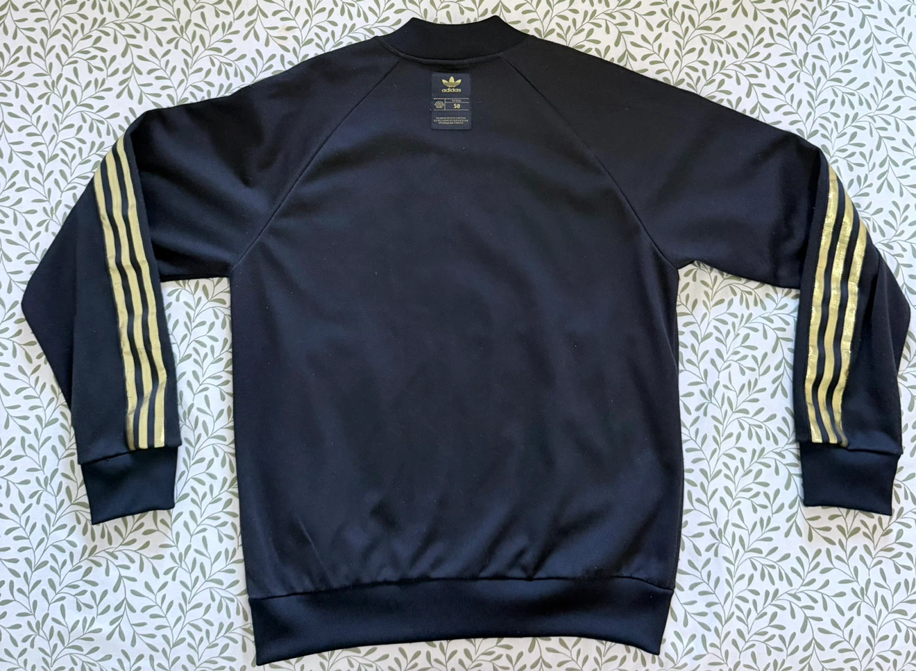Adidas Track Jacket Black Gold - photo 3