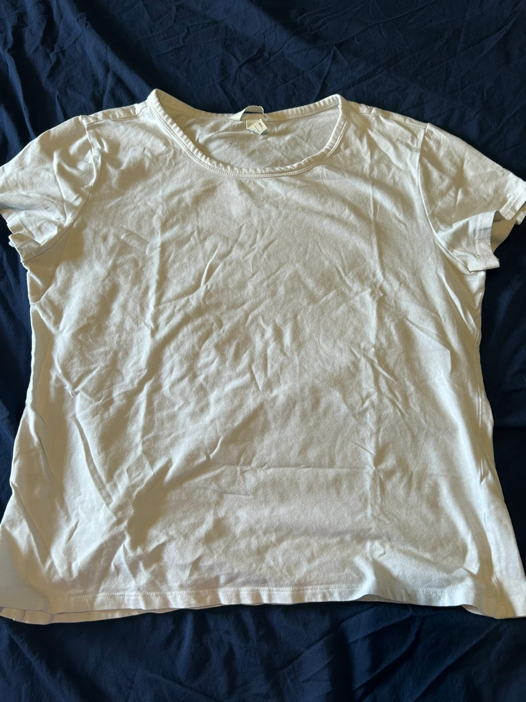H&M White Crew Neck T-Shirt - XL