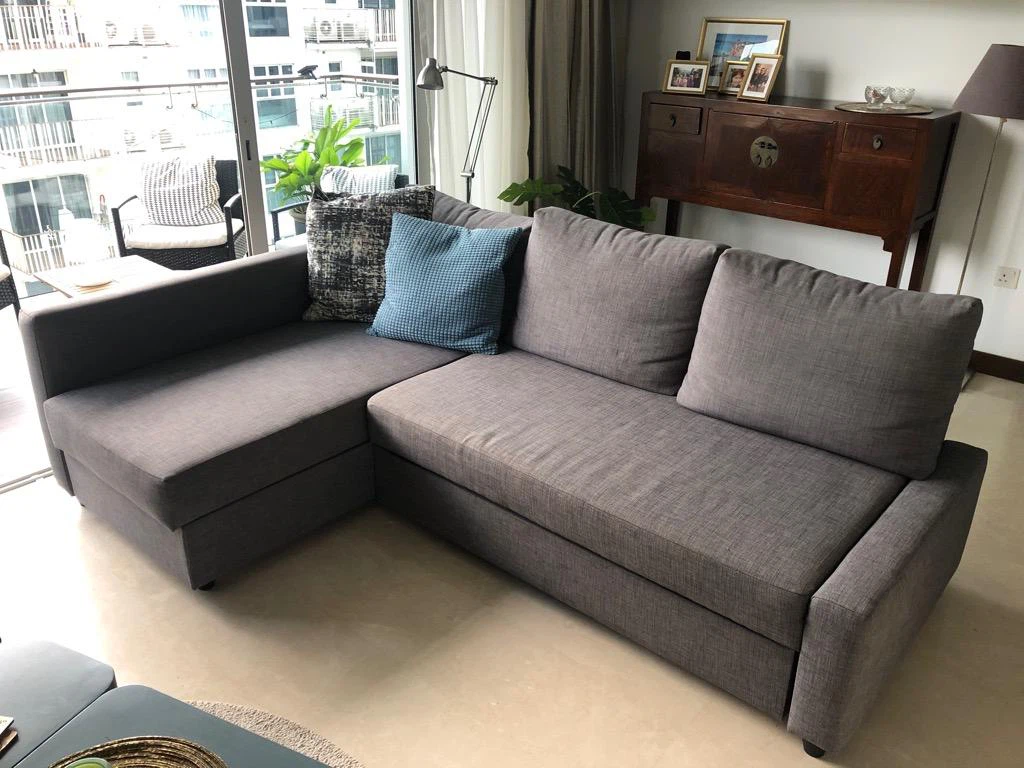 Ikea Friheten Grey Sectional Sofa Bed