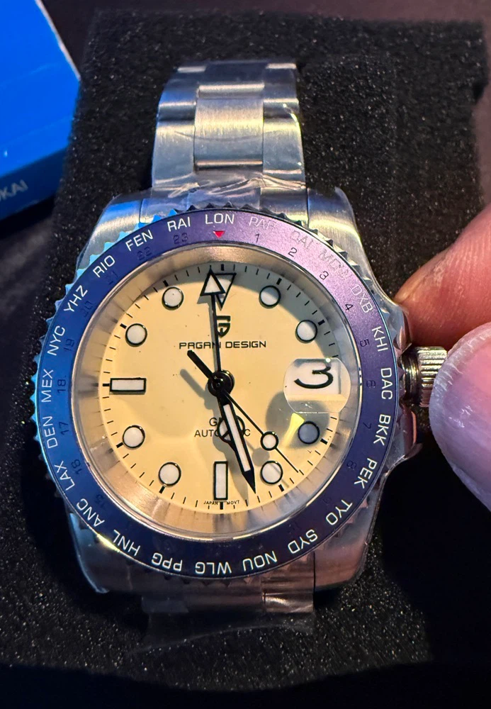 Seiko-NH34 / Pegani Design GMT Automatic Watch=NEW= - photo 5
