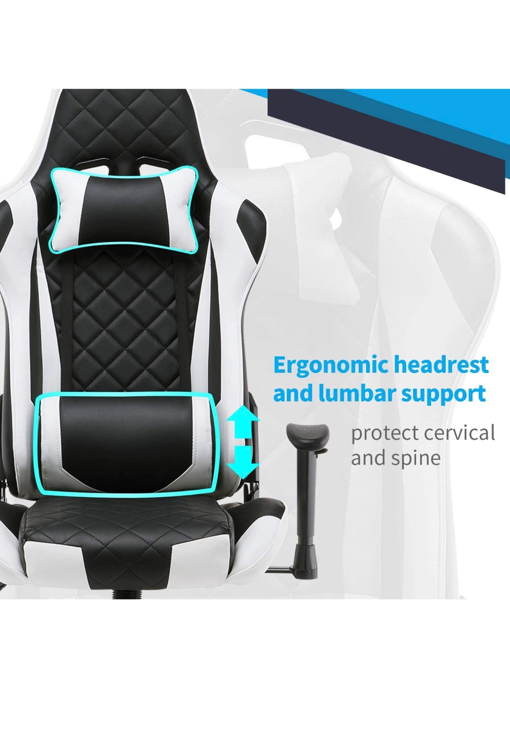 High-Back Gaming Chair PC Office Chair Computer Racing Chair - photo 5