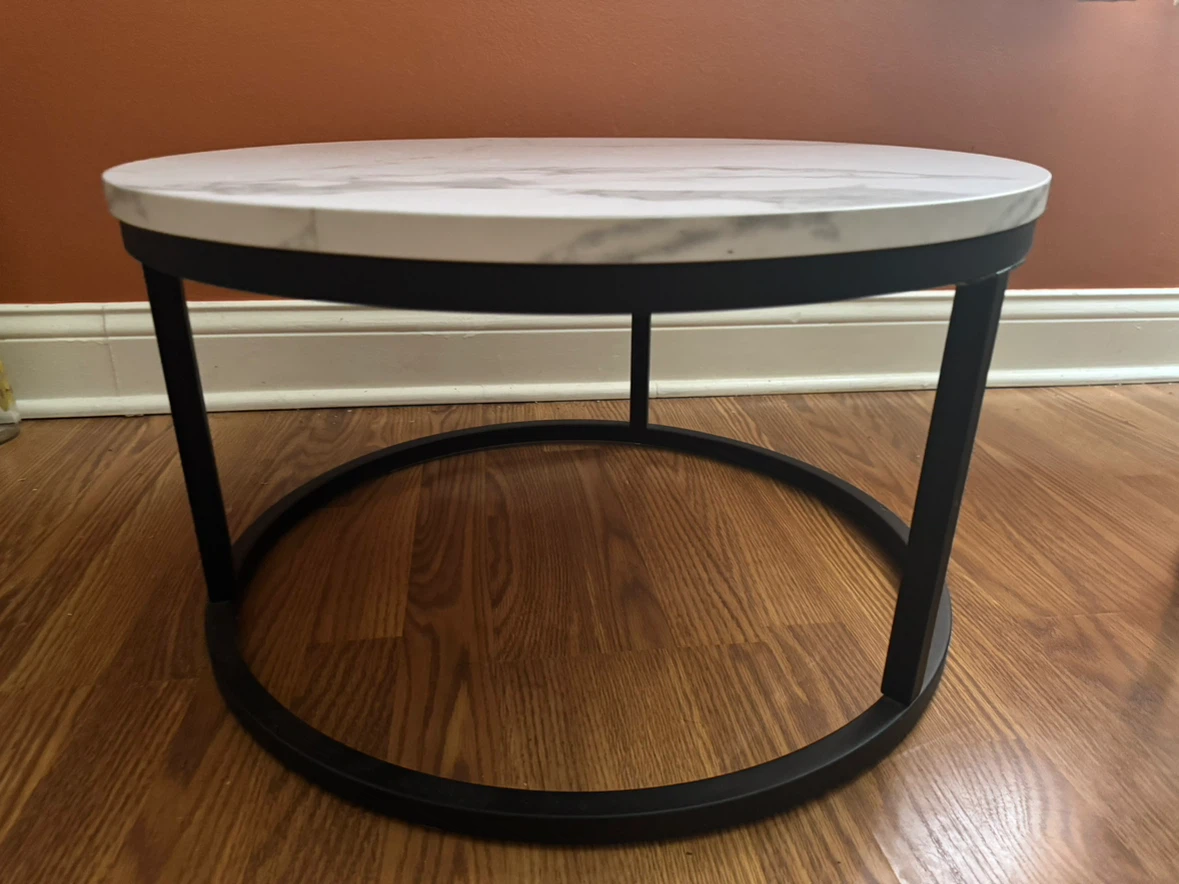 Nesting Coffee Tables - imitation Marble Top - photo 5