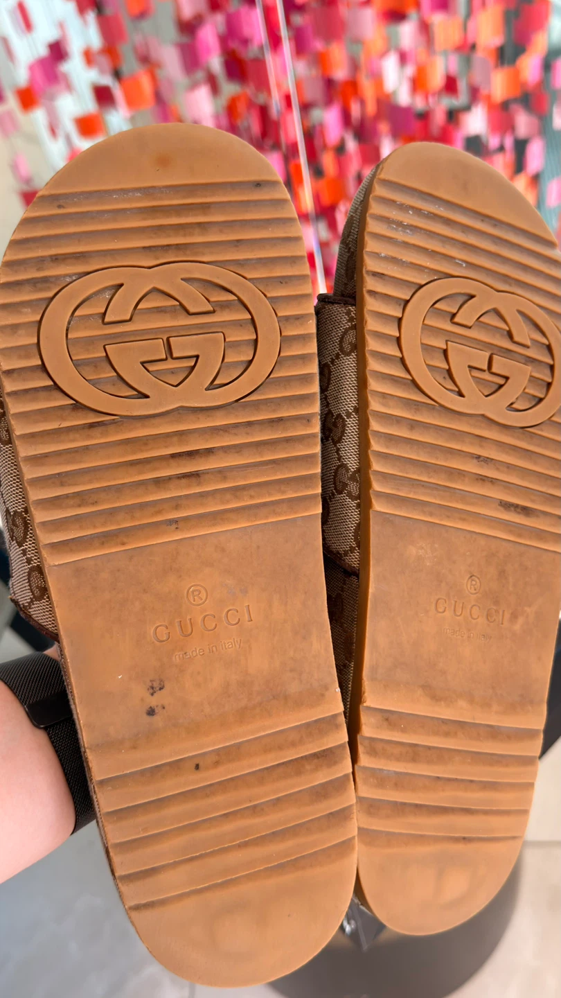 Authentic Gucci GG Canvas Slide Sandals Men’s - photo 5