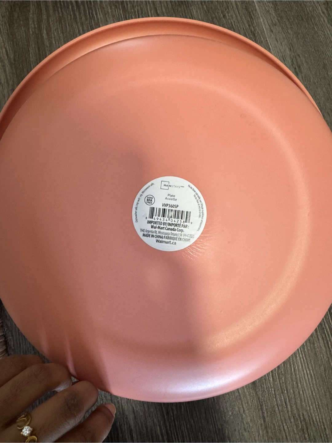 Mainstays round dinner Plates - Set of 10 - photo 3