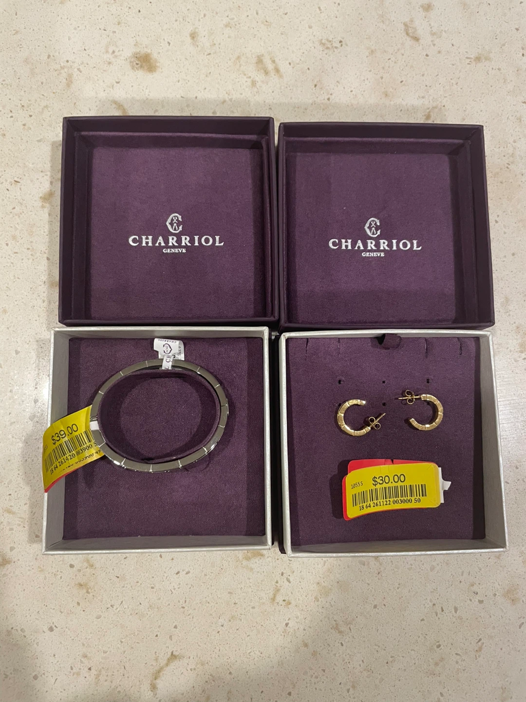 Charriol Geneva Bangle and Hoop Earrings Set - photo 2