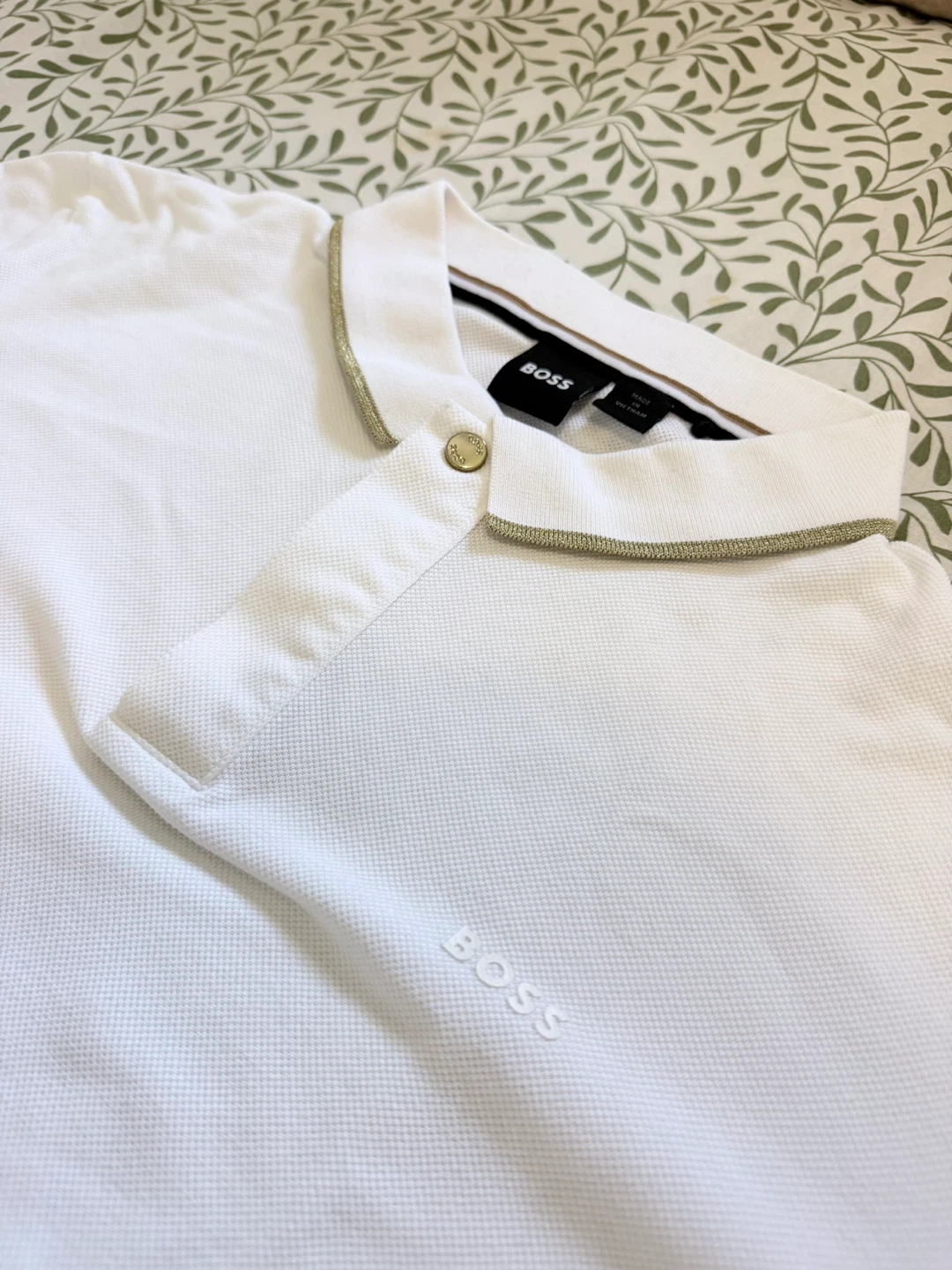BOSS White Short Sleeve Polo Shirt - photo 2