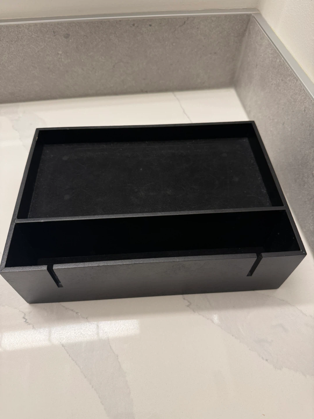 Nightstand Organizer with Drawer & Cord Slots | Bedside Storage - photo 3