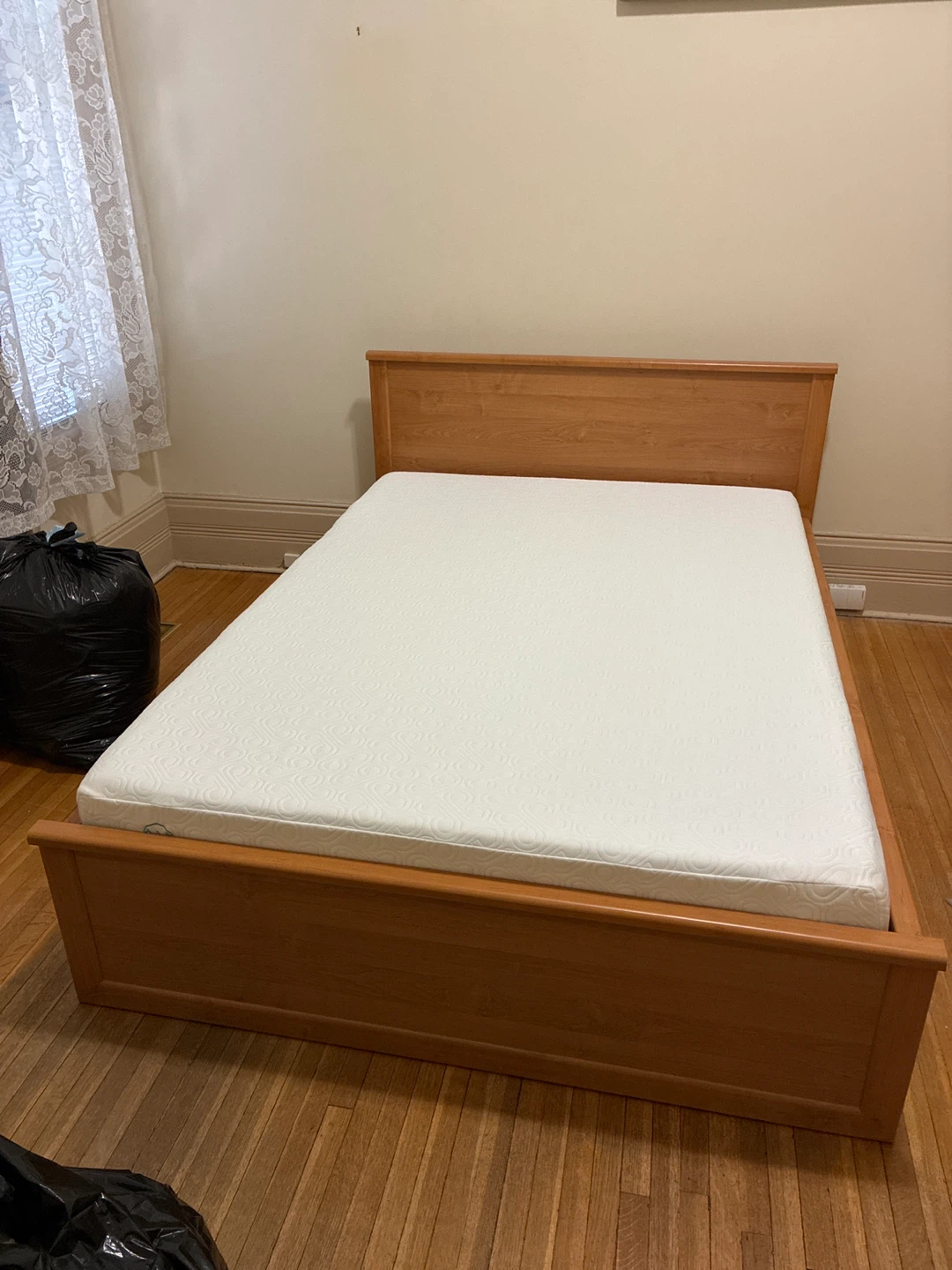 Wooden bed frame. Double/ full bed.