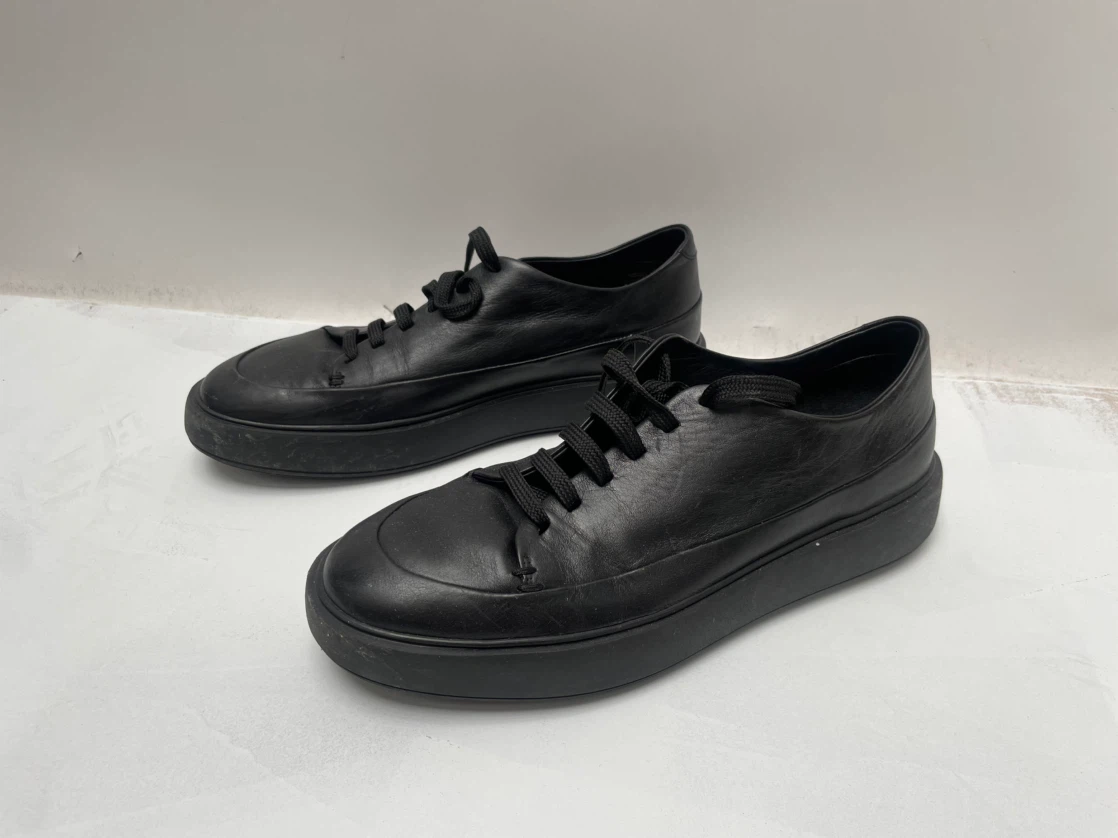 OFFICINE CREATIVE Black Leather Lace-Up Shoes