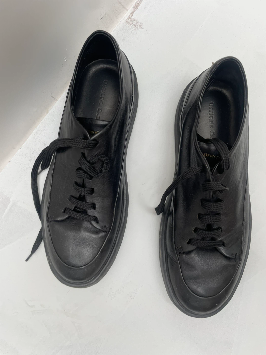 OFFICINE CREATIVE Black Leather Lace-Up Shoes - photo 2