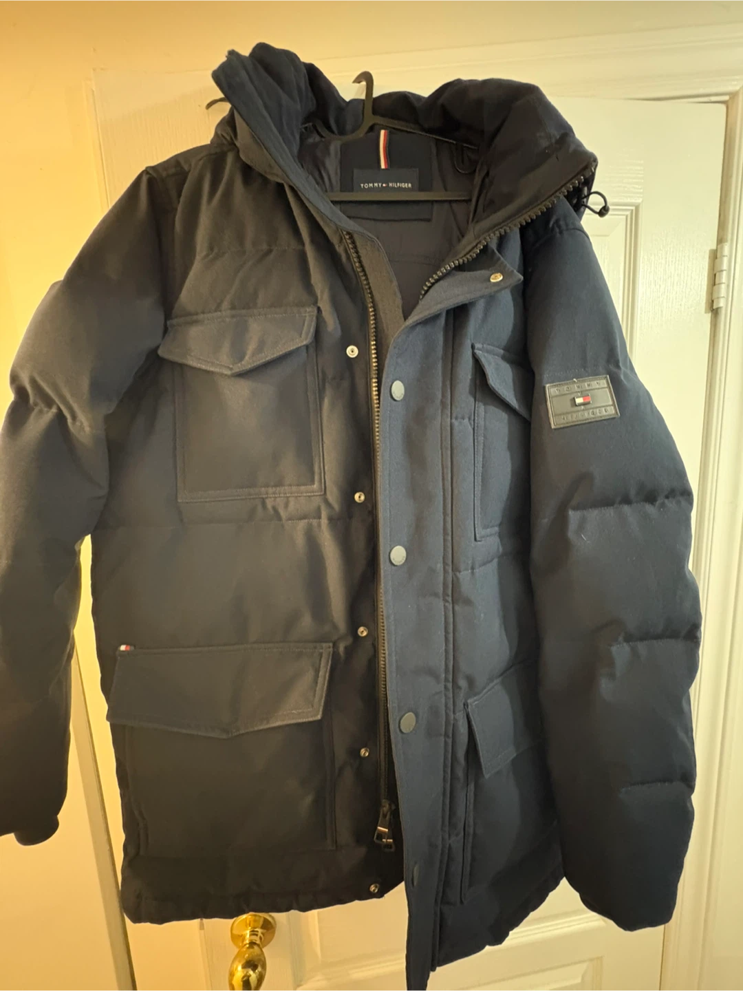 Tommy Hilfiger Navy Puffer Jacket