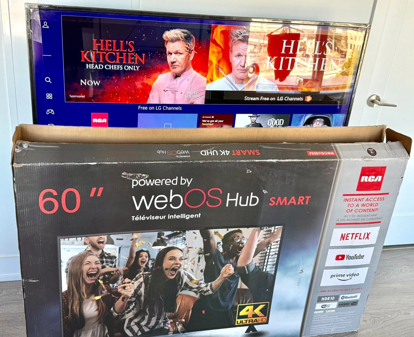 RCA 60” webOS Smart 4K Ultra HD TV – Like New