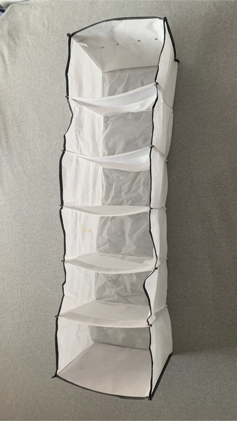 White 6-Tier Hanging Closet Organizer