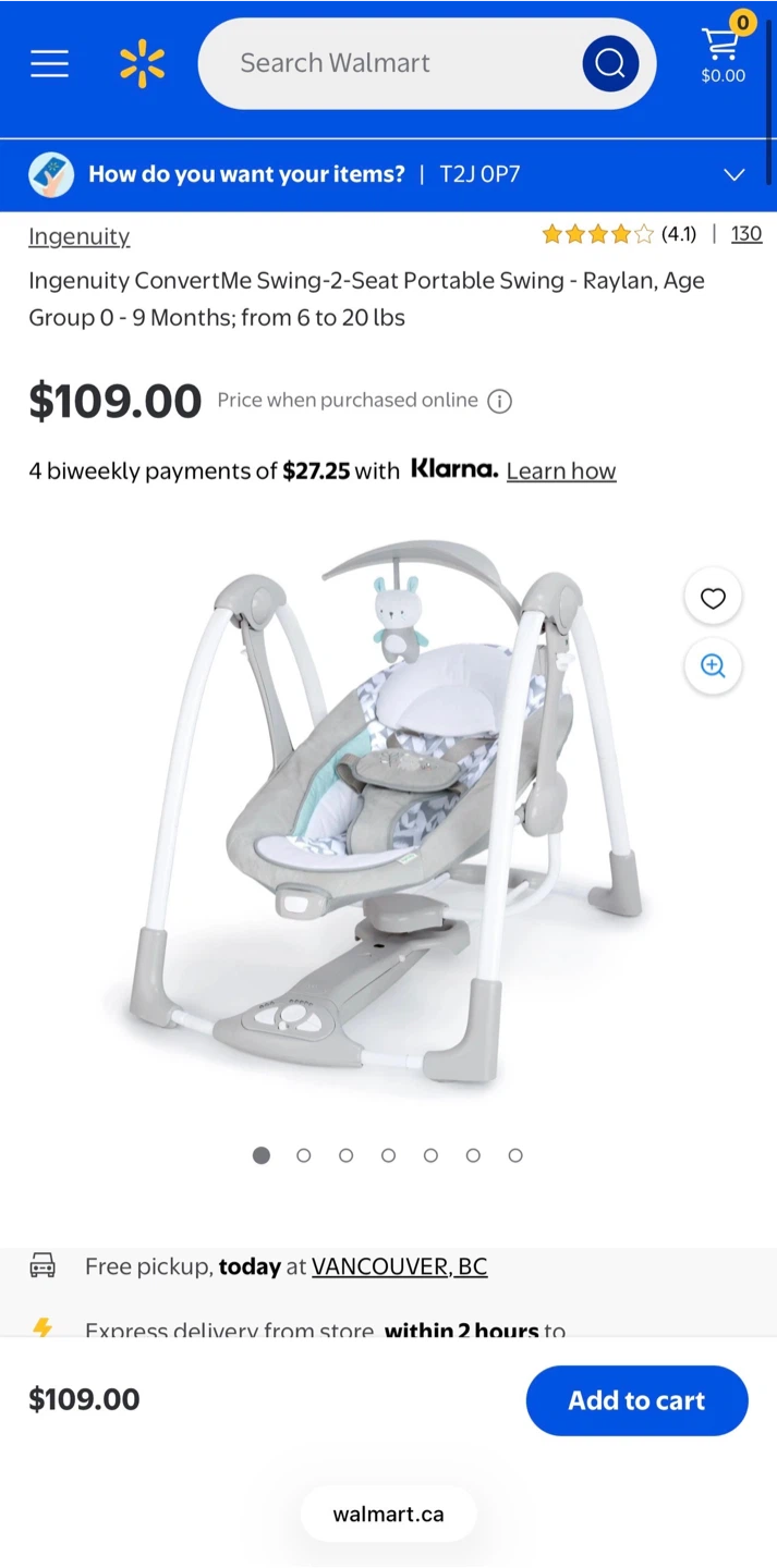 Ingenuity ConvertMe Swing-2-Seat Portable Swing - Raylan - photo 3