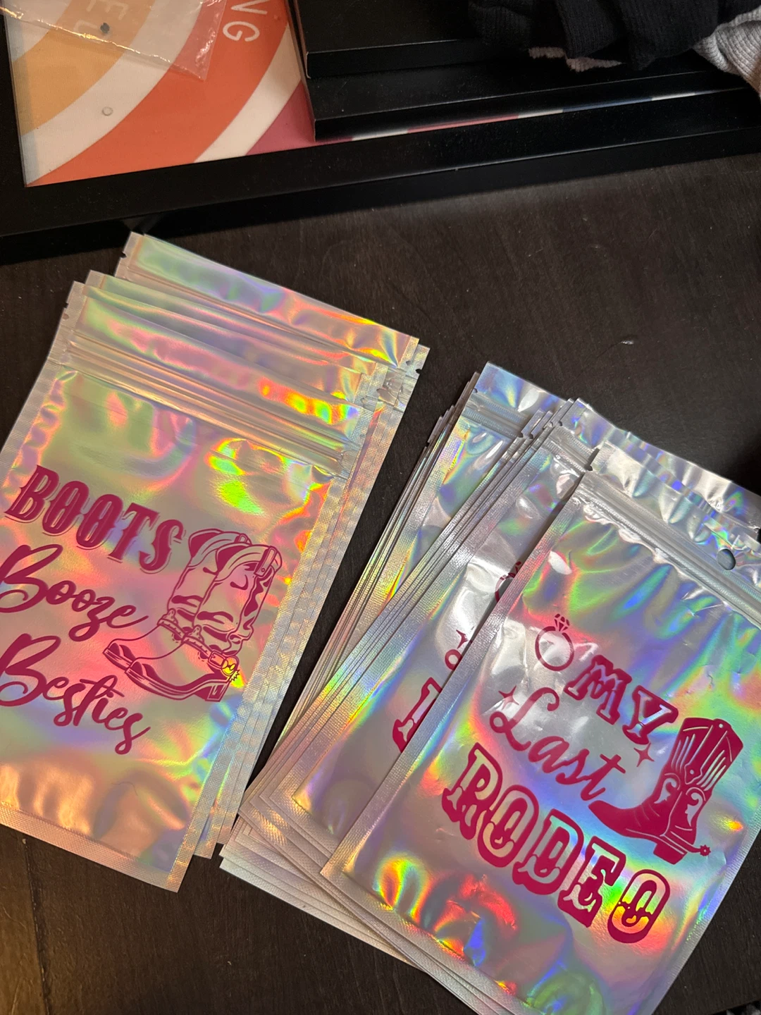 Multiple country bachelorette baggies