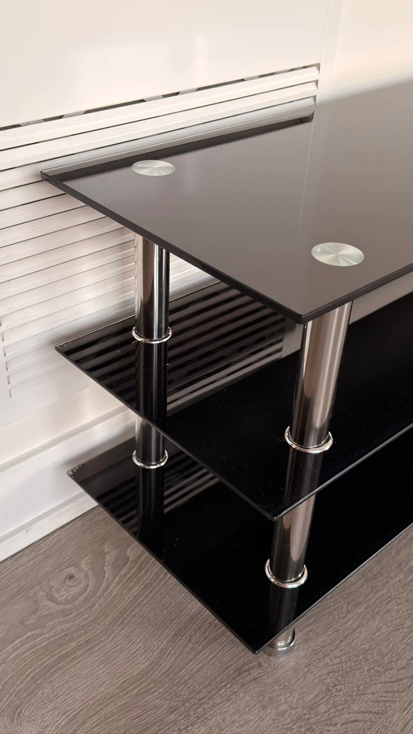 3-Tier Black Glass TV Stand 55” и 60’’ - photo 3