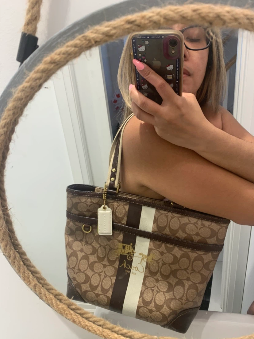 💜 Coach Brown Signature Chelsea Heritage Tote Bag 💜 - photo 2