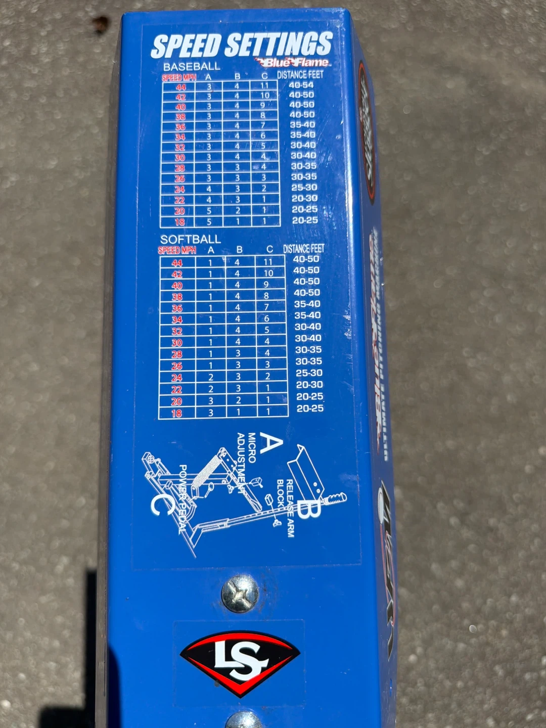 Blue Flame Ultimate Pitching Machine with Louisville Slugger - photo 4
