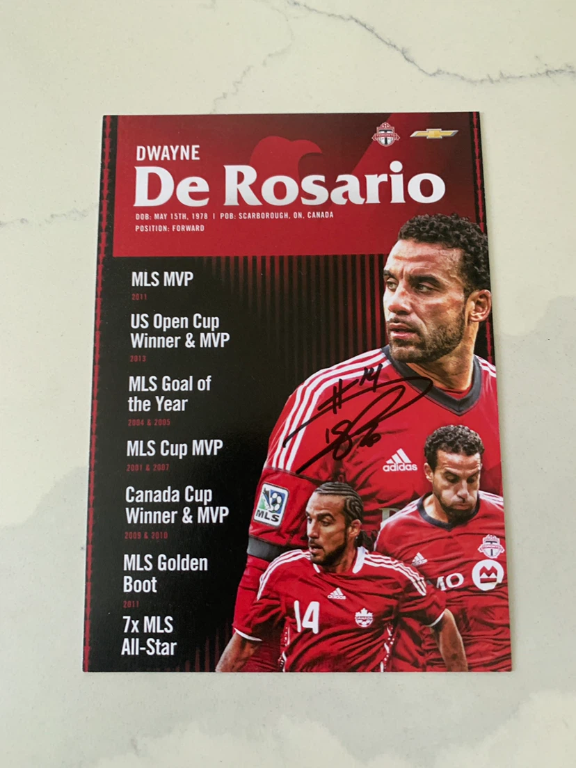 Dwayne De Rosario signed card